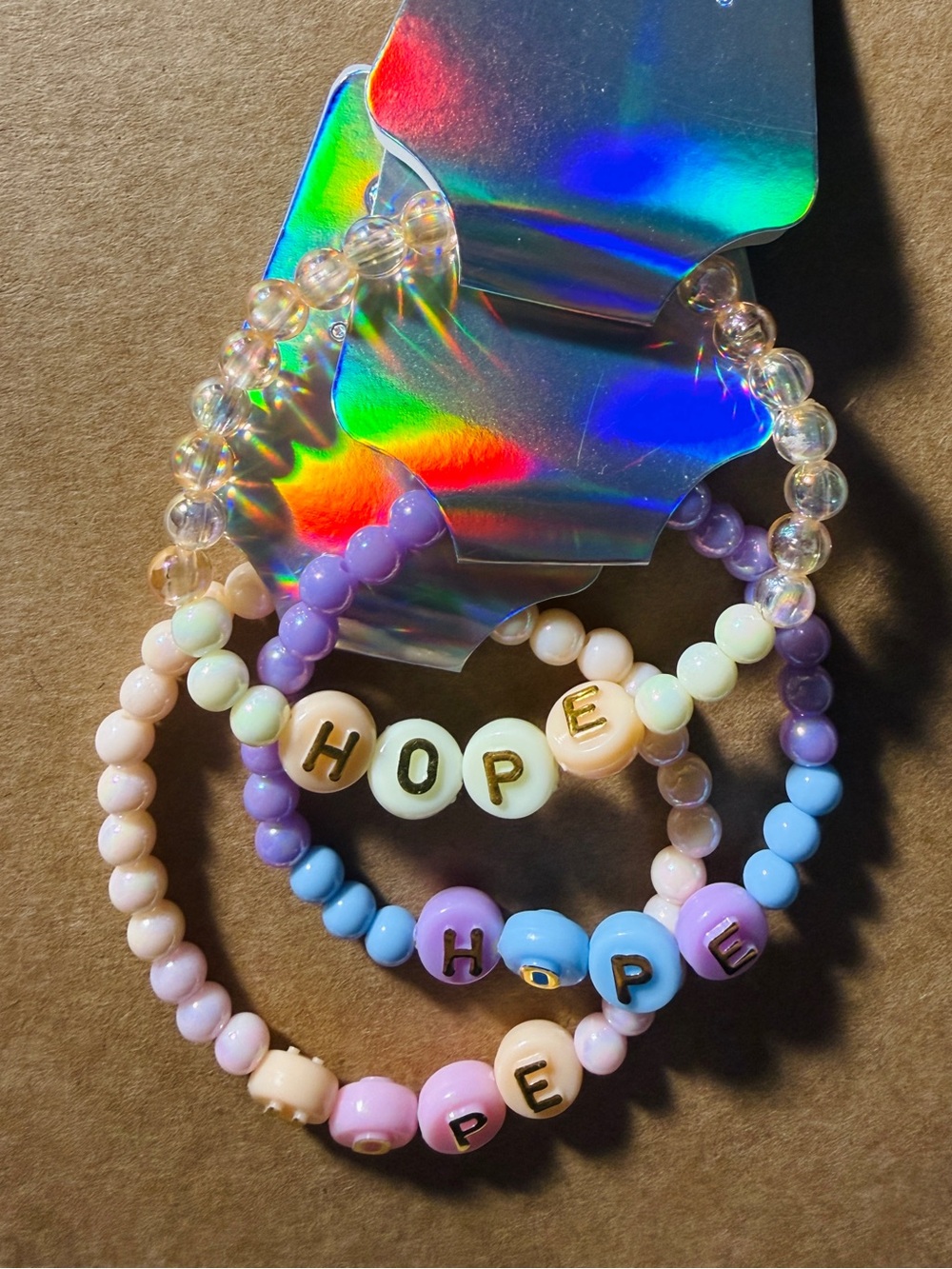 Inspirational 'HOPE' Beaded Bracelet
